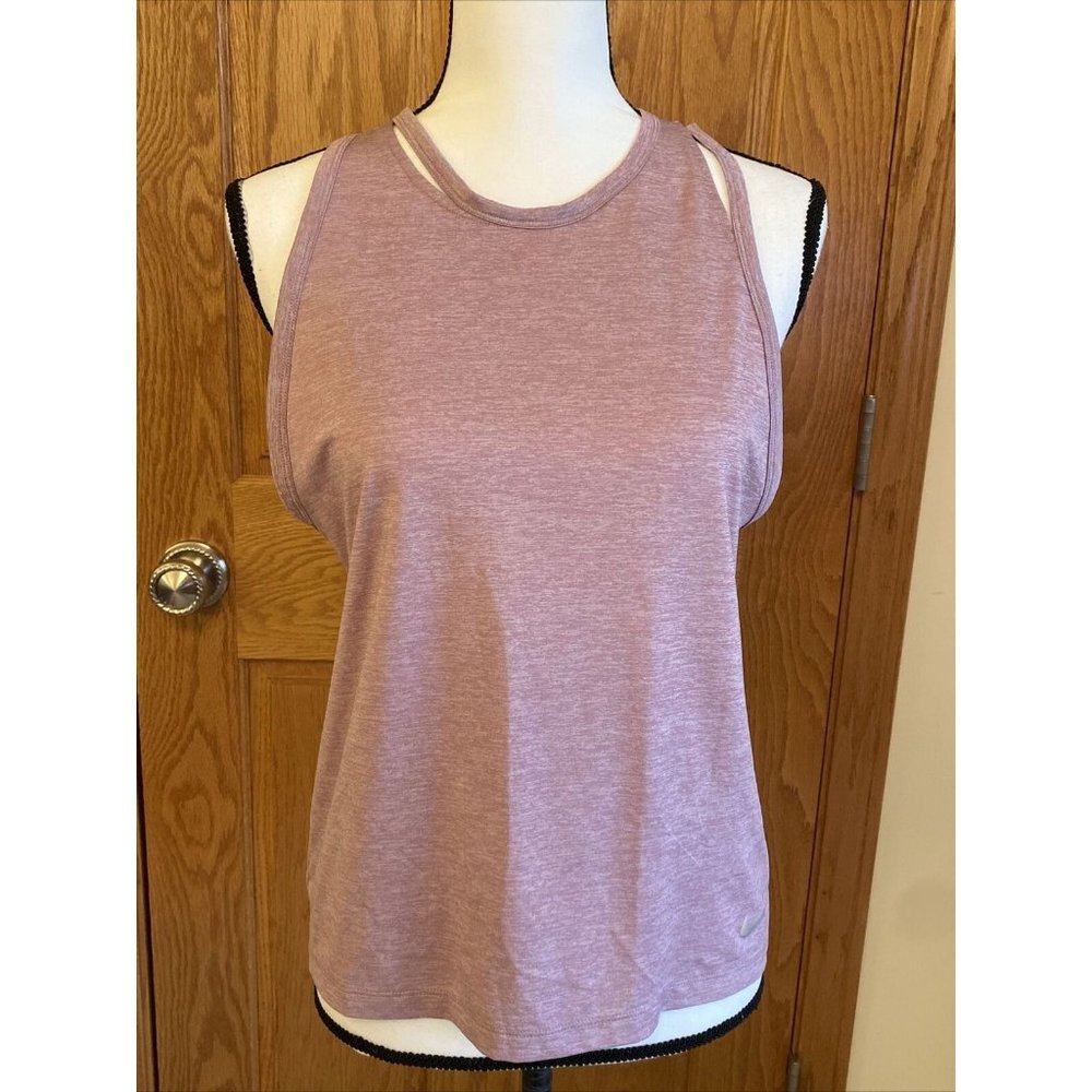 Nike Size M Womens Pink Athletic DriFit Performance Tank Top